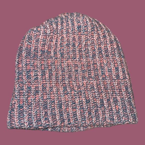 Love Your Melon Knit Logo Winter Slouch Beanie Pinks/Blues - Picture 3 of 4